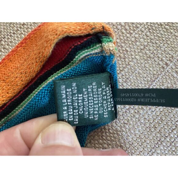 Ralph Lauren Multicolor Striped Tank Top Shirt Cotton Linen Blend M - Picture 5 of 6